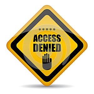 Access denied sign