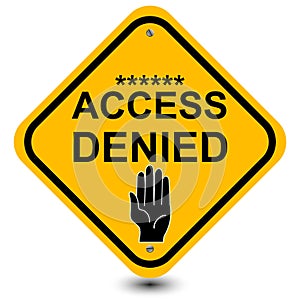 Access denied sign photo