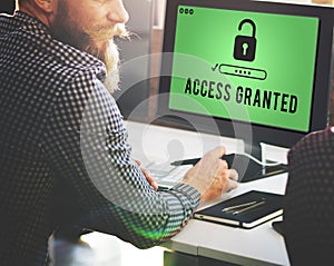 Access Granted Anytime Available Possible Unlock Concept