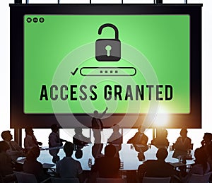 Access Granted Anytime Available Possible Unlock Concept