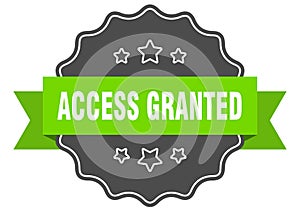 access granted label. access granted isolated seal. sticker. sign