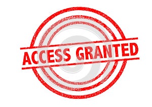 ACCESS GRANTED Rubber Stamp