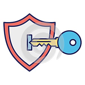 Access key, cyber key, Vector Icon which can easily modify or edit