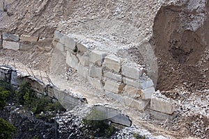 Access road to a marble quarry near Carrara