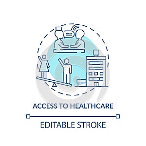 Access to healthcare concept icon