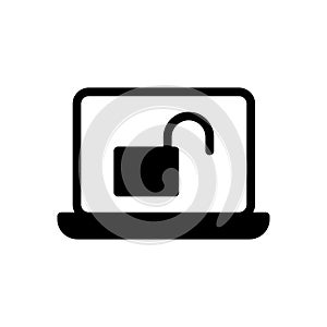 Accessed vector glyph flat  icon photo
