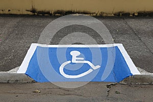 Accessibility symbol for wheelchair users