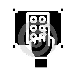 accessibility ux ui design glyph icon vector illustration