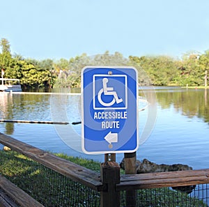 Accessible Route Sign