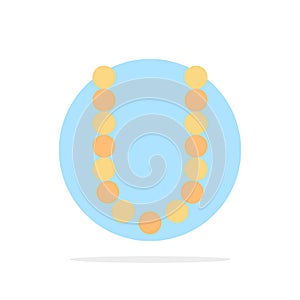 Accessories, Beauty, Lux, Necklets Abstract Circle Background Flat color Icon