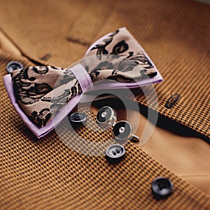 Zubehör schmetterling Krawatten manschettenknöpfe klassisch ein Anzug 