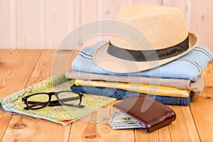 Accessories and clothing for men for long distance travel