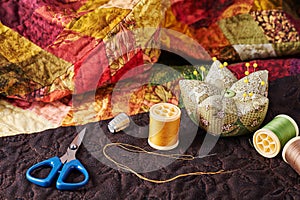 Accessories for patchwork on a quilt