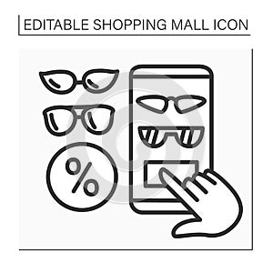 Accessorize line icon