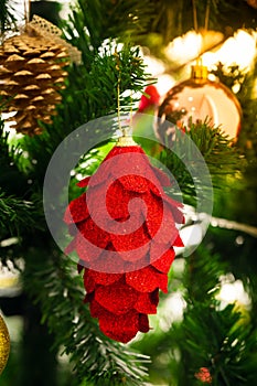 An accessory for decoration on christmas tree