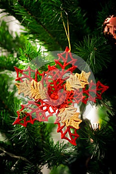 An accessory for decoration on christmas tree