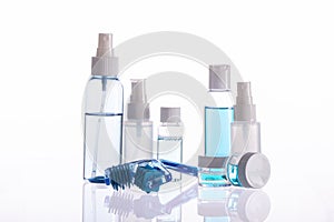 Accessory kit for cleaning and skin care of face and neck.
