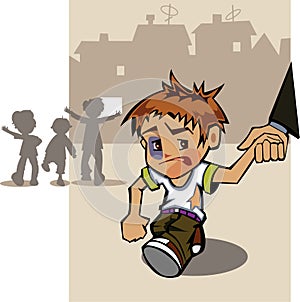 Accident, angry, background, bad, boy, bruise, bully, character, child, childhood, closeup, conflict, face, family, fight, hit, ho