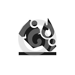 Accident , car, flip icon - Vector. Insurance concept vector illustration.