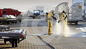 Accident with chemicals