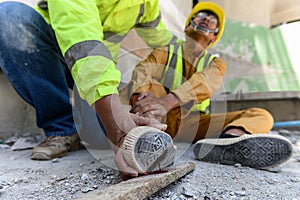 Accident in Construction work