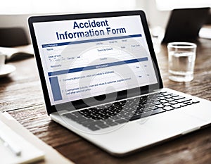 Accident Injury Report Form Information Concept