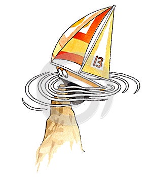 Accident during a regatta