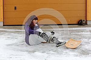 Accident risk when clearing snow