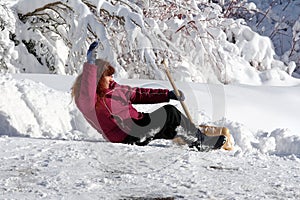 Accident risk when snow shovels