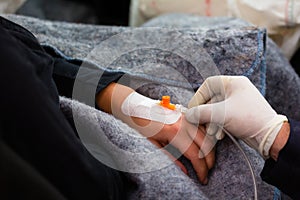 Accident - Victim get a Infusion