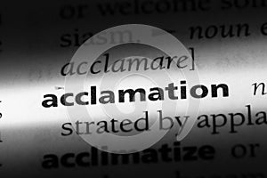 acclamation
