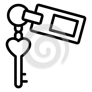 Accommodation, hotel key Vector Icon which can easily edit