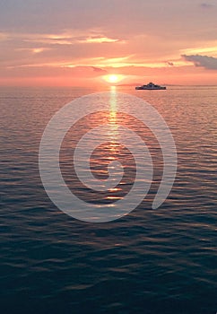 accompanied ship by sunset views