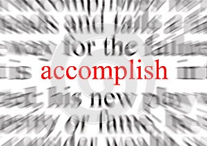 Accomplish