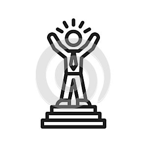 Accomplishment icon vector image.