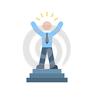 Accomplishment icon vector image.