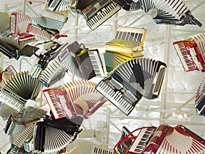 Accordion Collage Musical Instrument