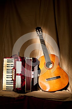 Accordion and guitar