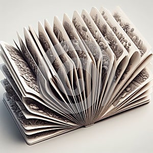 Accordion Pages A book with pages that unfold like an accordo photo