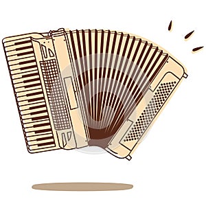 Accordion vector