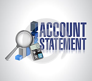 Account statement business background