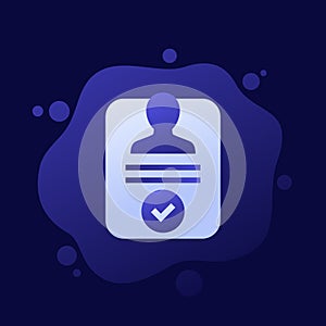 Account verified icon, vector design