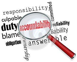 Accountability Search Find Responsibile People Credit Blame