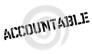 Accountable rubber stamp photo