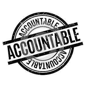 Accountable rubber stamp photo