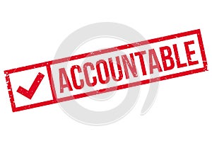 Accountable rubber stamp photo