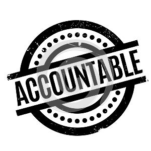 Accountable rubber stamp photo