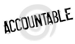 Accountable rubber stamp photo