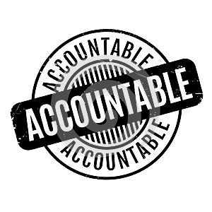 Accountable rubber stamp photo