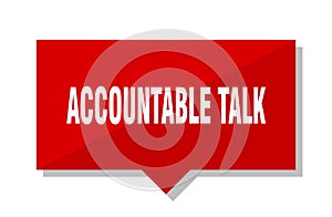 Accountable talk price tag